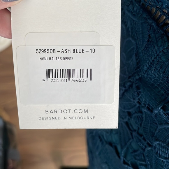 New Bardot Kara Lace Halter Ash Blue - Picture 4 of 4